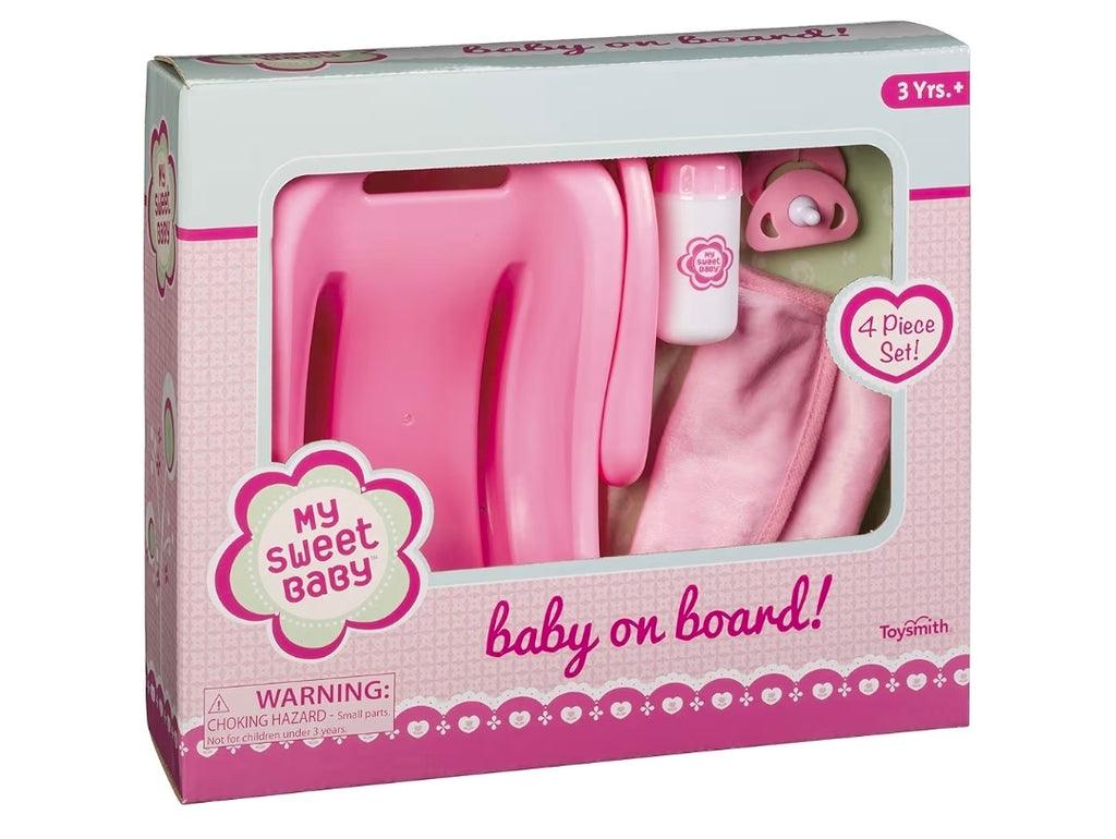 Toysmith Baby On Board 4-Piece Doll Accessory Set