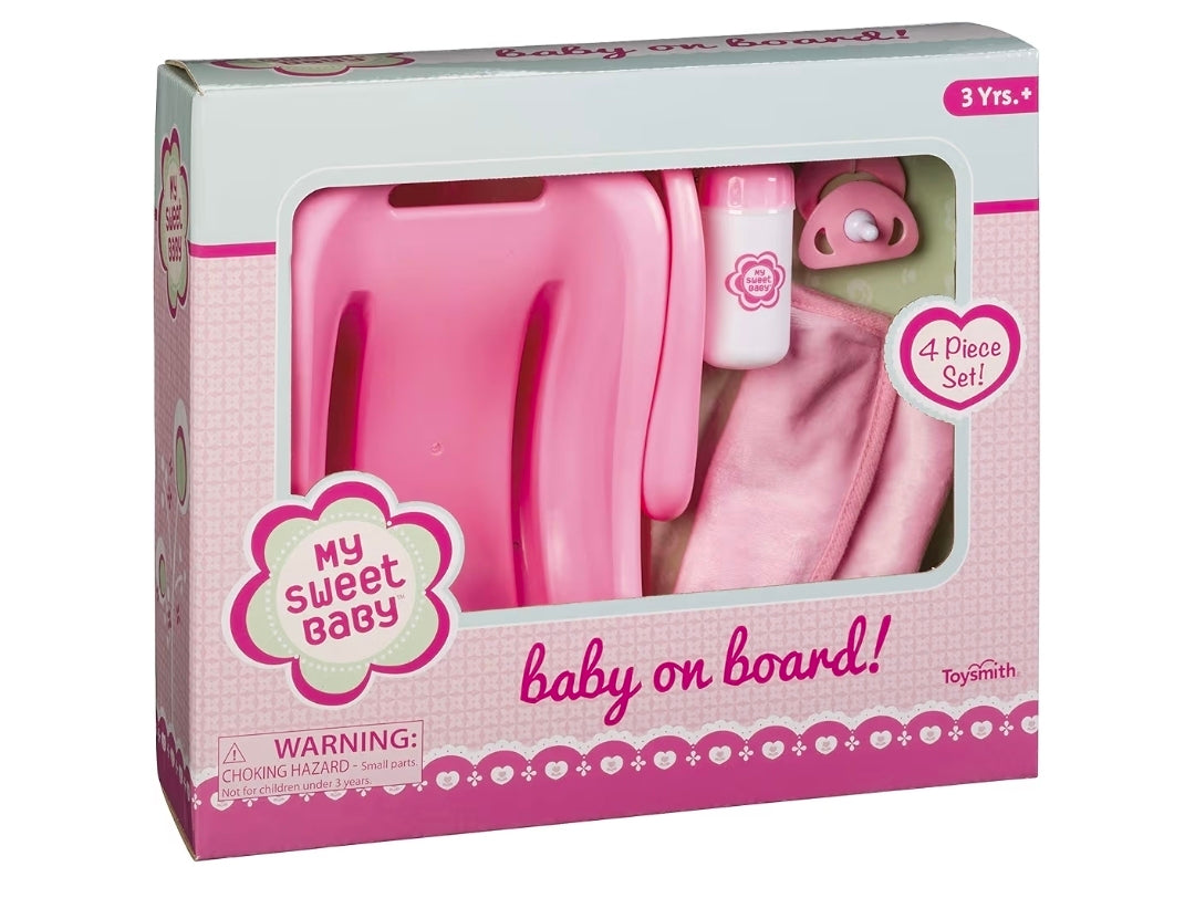 Toysmith Baby On Board 4-Piece Doll Accessory Set