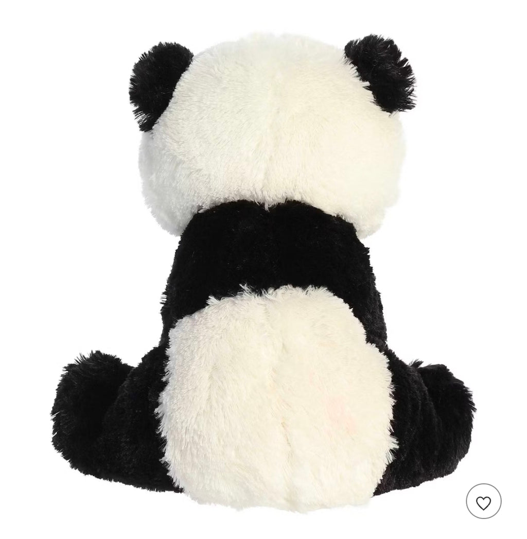Aurora Medium Panda Cuddly Stuffed Animal Black 12