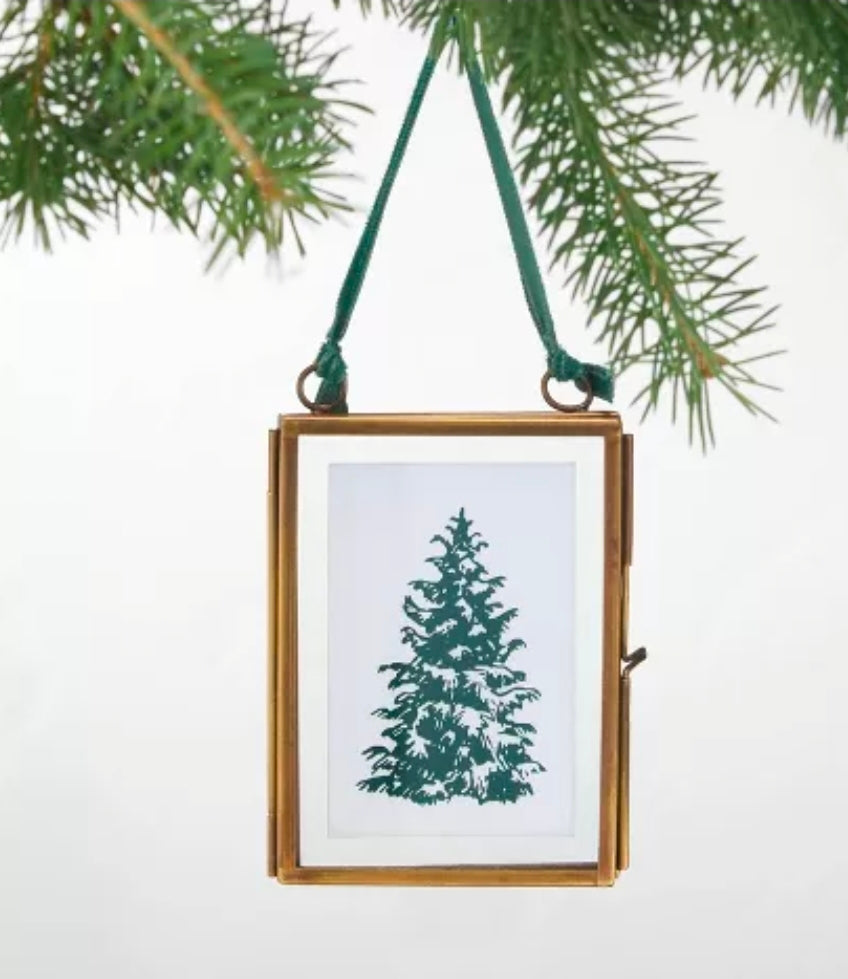 Brass and Glass Portrait Frame Ornament - Hearth & Hand™ with Magnolia