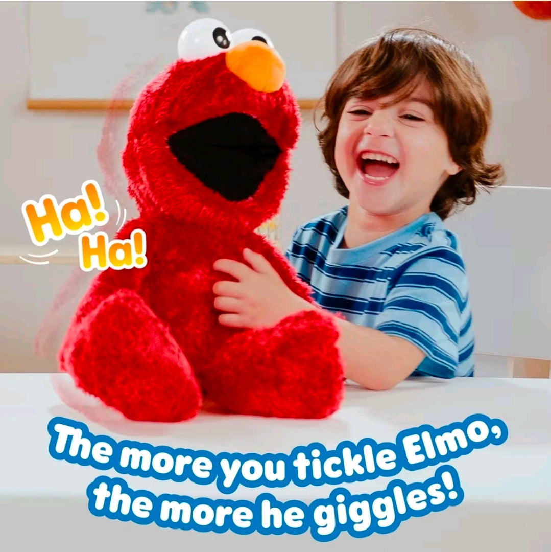 Sesame Street Tickle Me Elmo Giggle Max Interactive Plush Toy