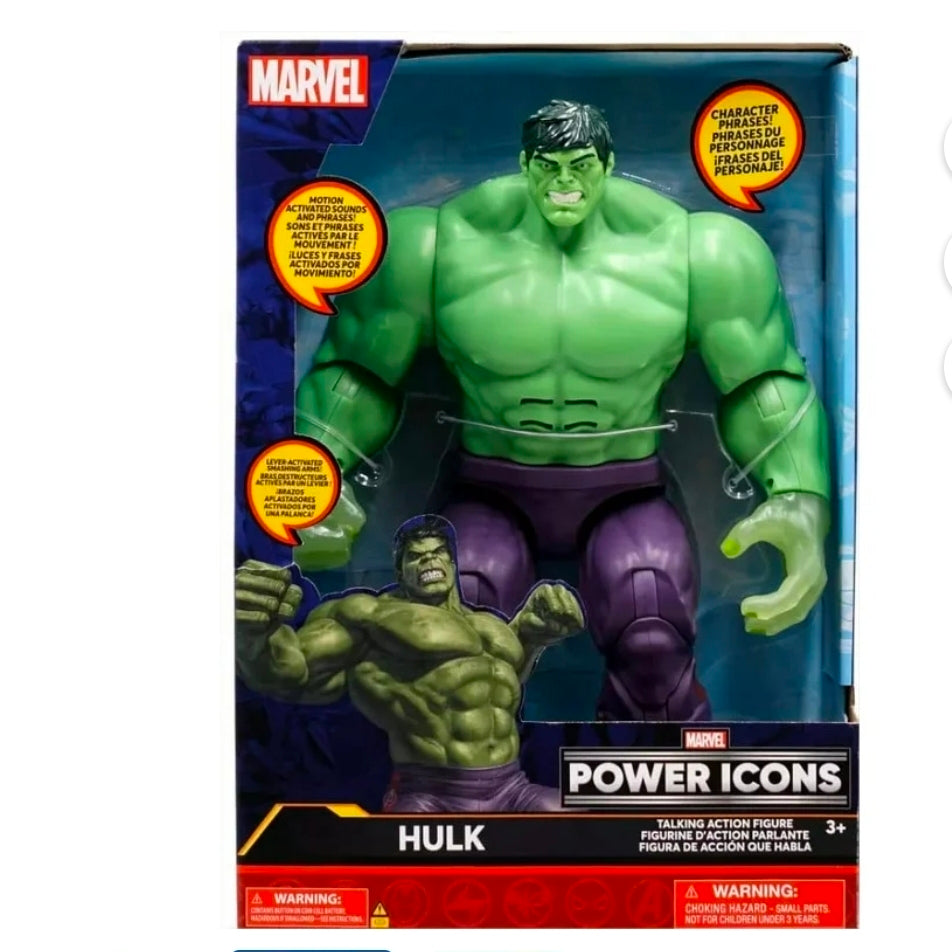 Disney Store Power Icons Hulk Talking Action Figure