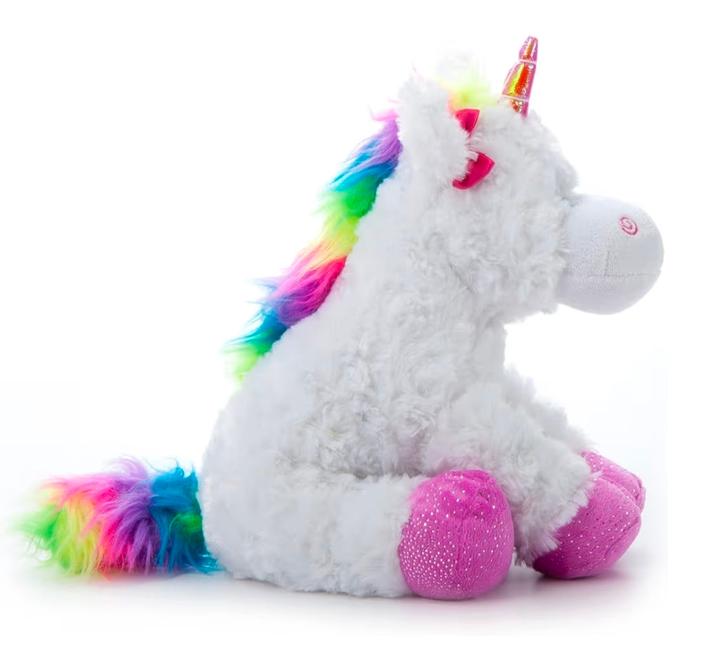 The Petting Zoo Rainbow Unicorn Stuffed Animal, Unicorn Gifts for Girls, Plush Toy 11 inches