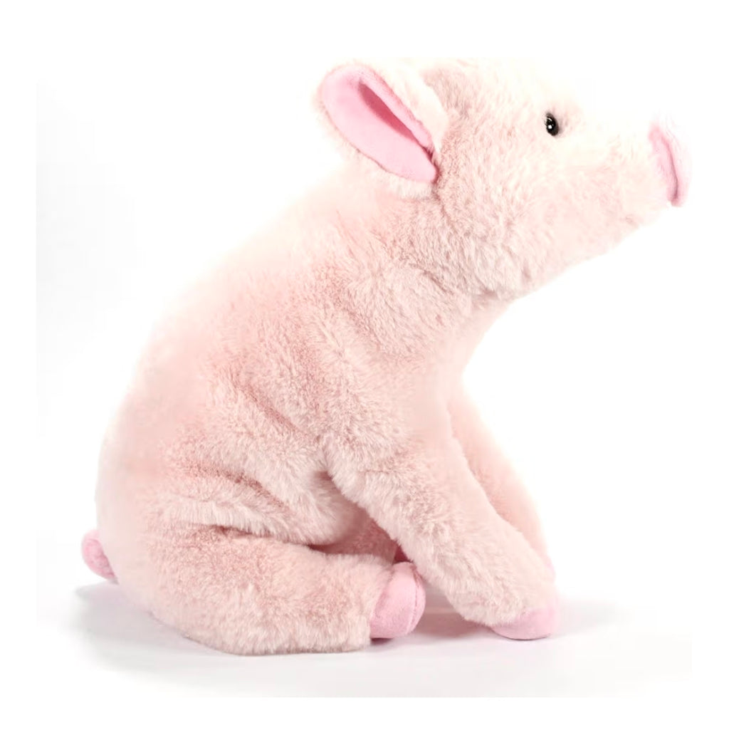 The Petting Zoo Pig Stuffed Animal Plushie, Wild Onez Farm Animals, Pig Plush Toy 12 inches