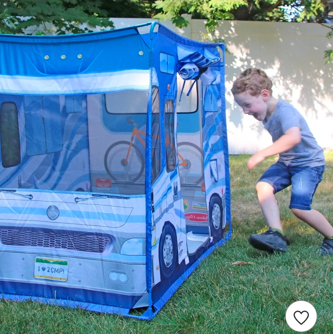 Melissa & Doug Let's Explore Camper Tent Play Set – 47" x 31" x 39" Assembled
