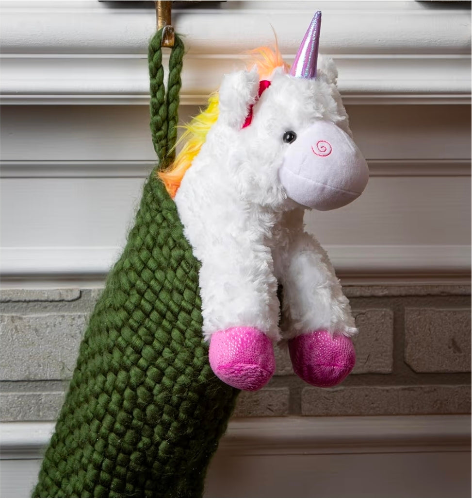 The Petting Zoo Rainbow Unicorn Stuffed Animal, Unicorn Gifts for Girls, Plush Toy 11 inches
